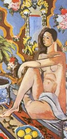 Henri Matisse, Figura decorativa sobre fundo ornamental (detalhe)